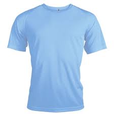 Tee-shirt bleu ciel personnalisé